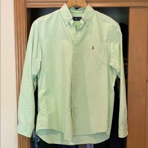 Lime Green Polo Oxford button down